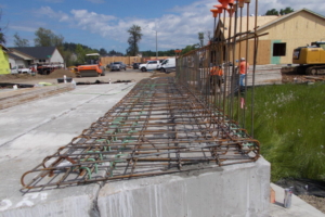 Sidewalk and Rail Rebar